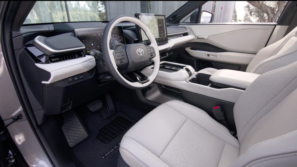 2027 Toyota Highlander EV dasboard
