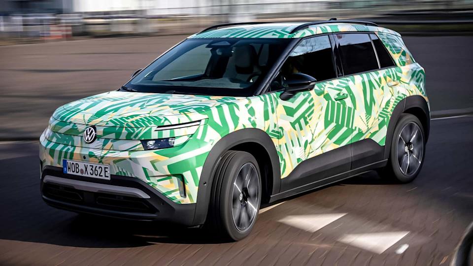 VW ID Cross series version disguised on factory pictures (2026)