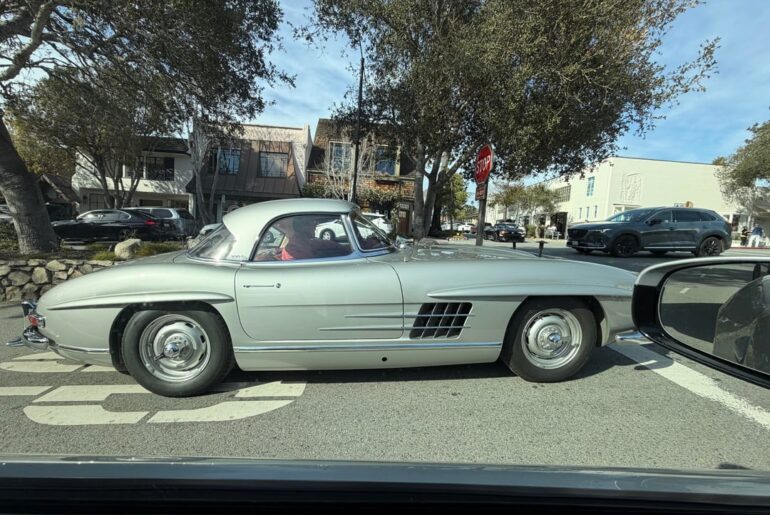 another [300SL roadster] in the wild today