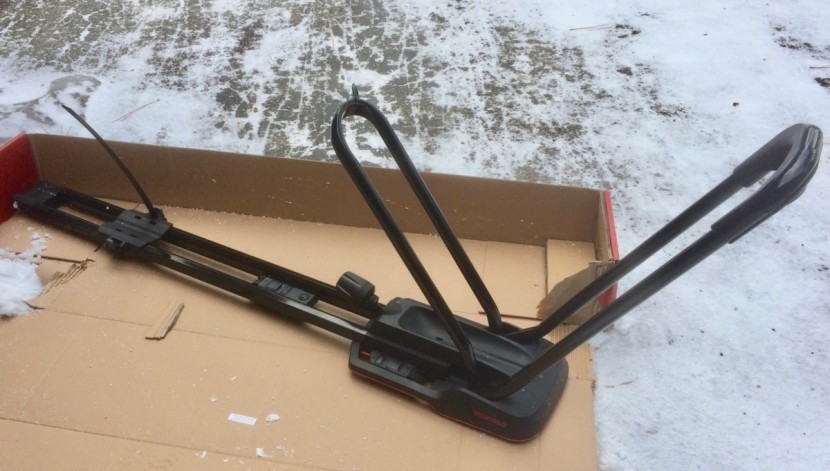 bike rack - the yakima highroad is relatively lightweight and take up very...