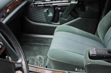 Modified Mercedes 420SE with integrated machine gun holder (1989)