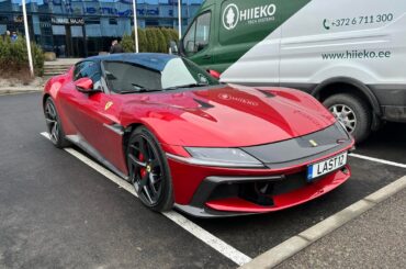 [Ferrari 12Cilindri] in Tallinn with a cool plate