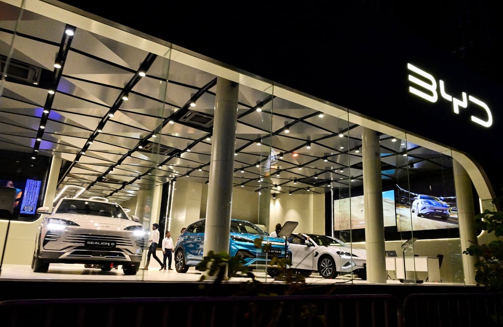 A BYD showroom in Colombo, Sri Lanka. Photo: AFP/Getty Images/TNS