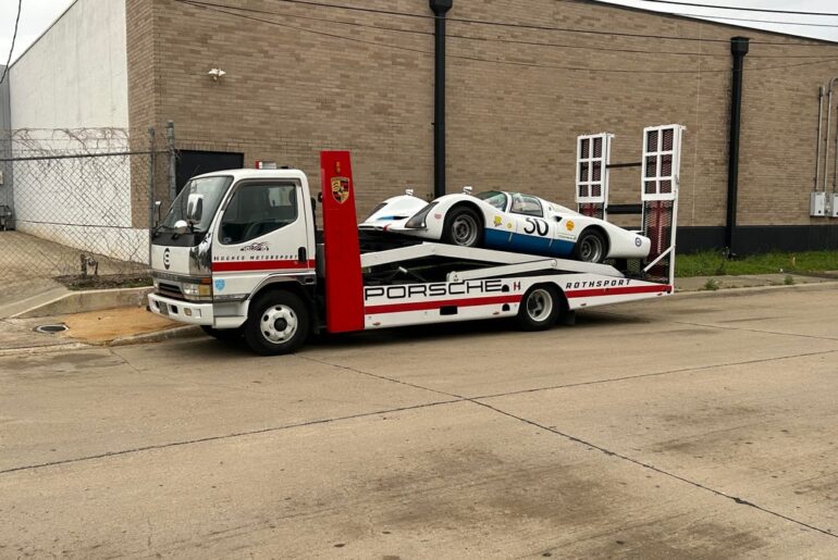 A slew of [Porsches]