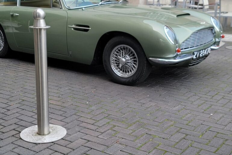 [Aston Martin DB5] at my Dublin hotel