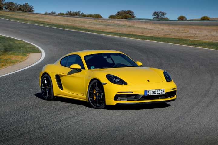 2019-2024 Porsche 718 Cayman Yellow Front Angle