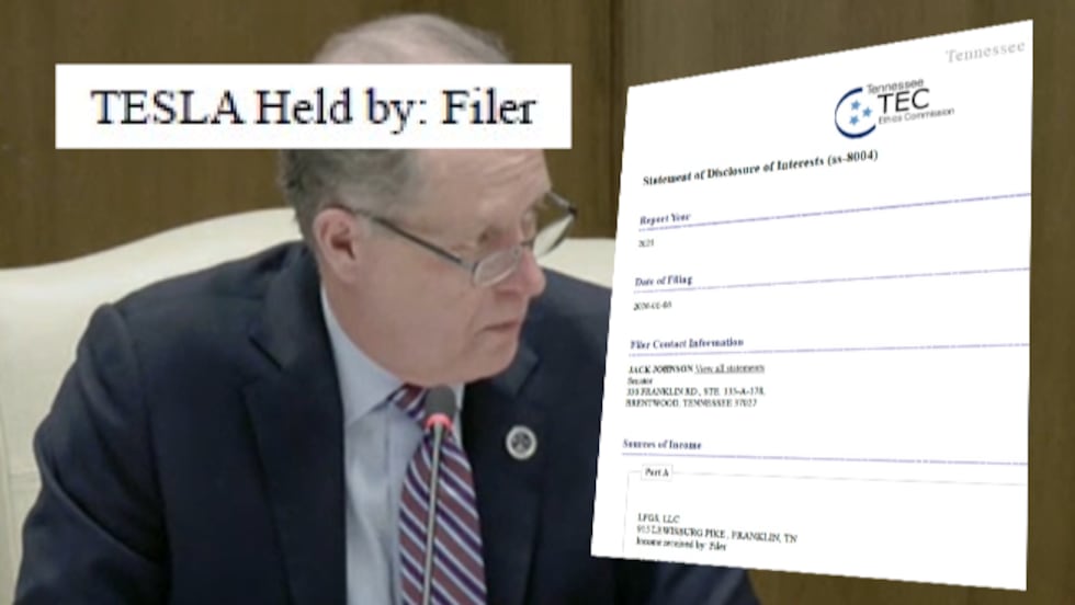 Tennessee senator’s Tesla investment raises questions as oversight bill advances