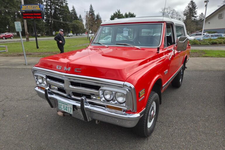 1970 GMC Jimmy - Pinewood Derby Car Show - Rochester Washington – 3/21/2026