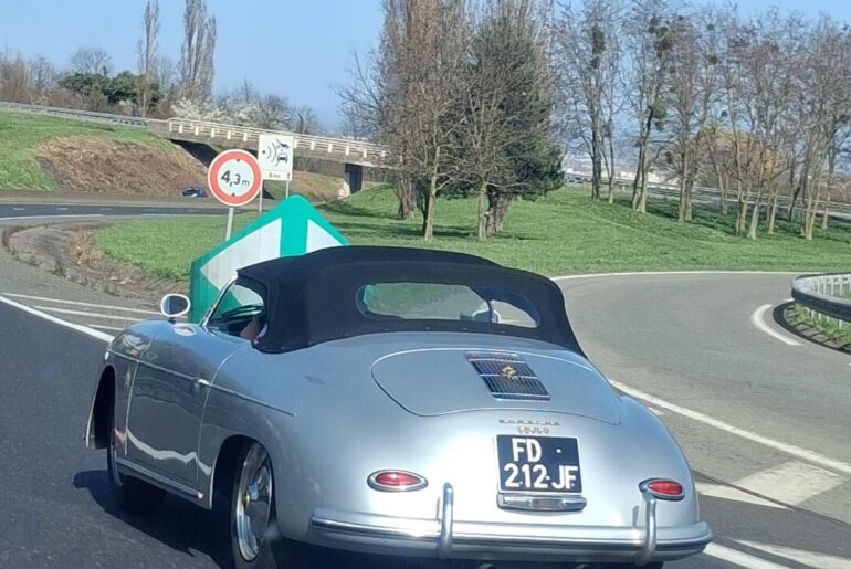 [Porsche 356 Speedster] near Clermont-Ferrand, France