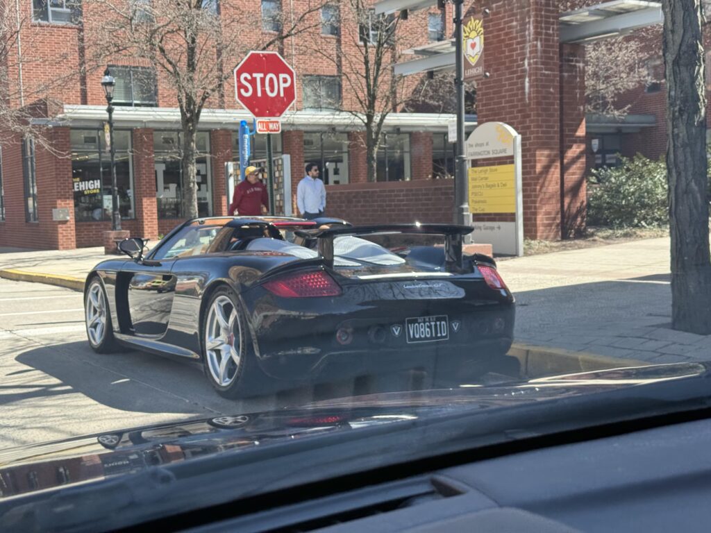 Had to drive around the block again [Carrera GT]