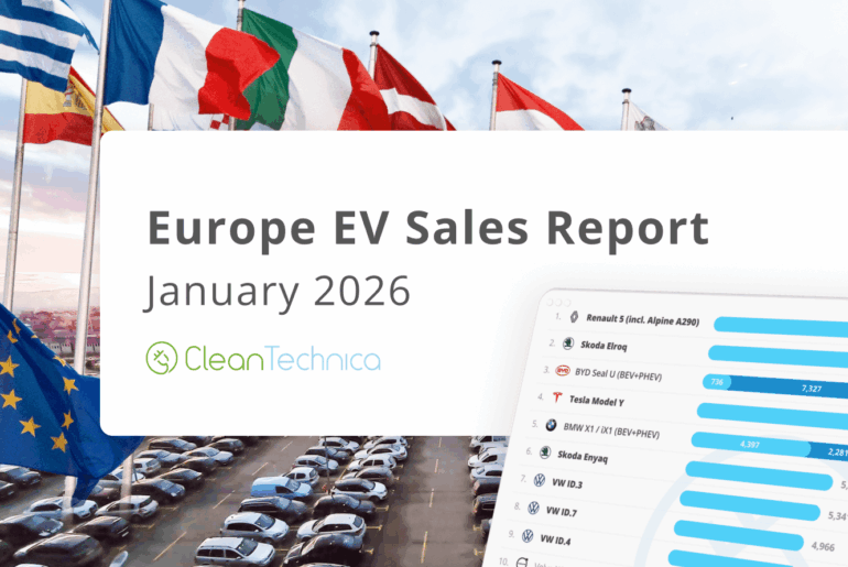100% Electric Vehicles = 20% Of New Car Sales In Europe In January