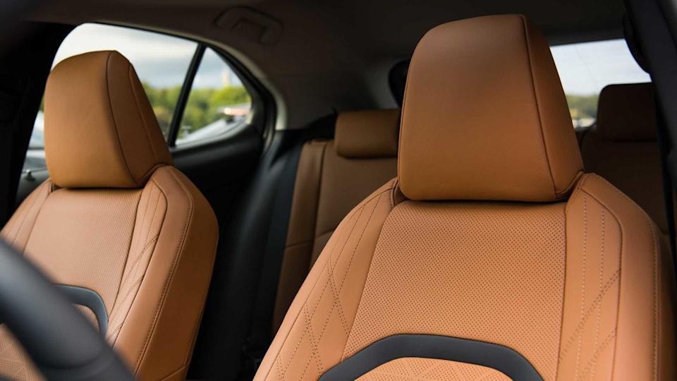 Shot of the upholstery in a 2019 Lexus UX