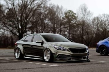 Bagged Hyundai Sonata on Meister M1