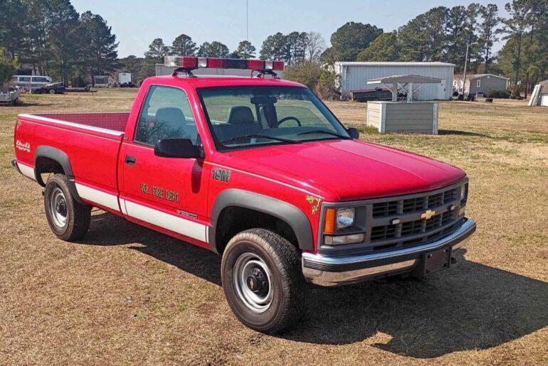95 Chevrolet 350 4x4 5-spd from the local fire dept, official truck of?