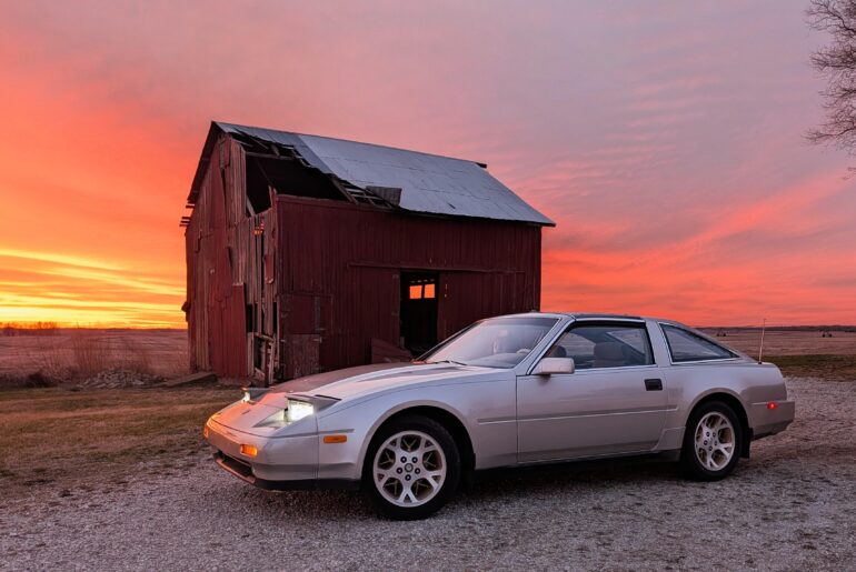 Sunset cruise in our 300zx 🌞
