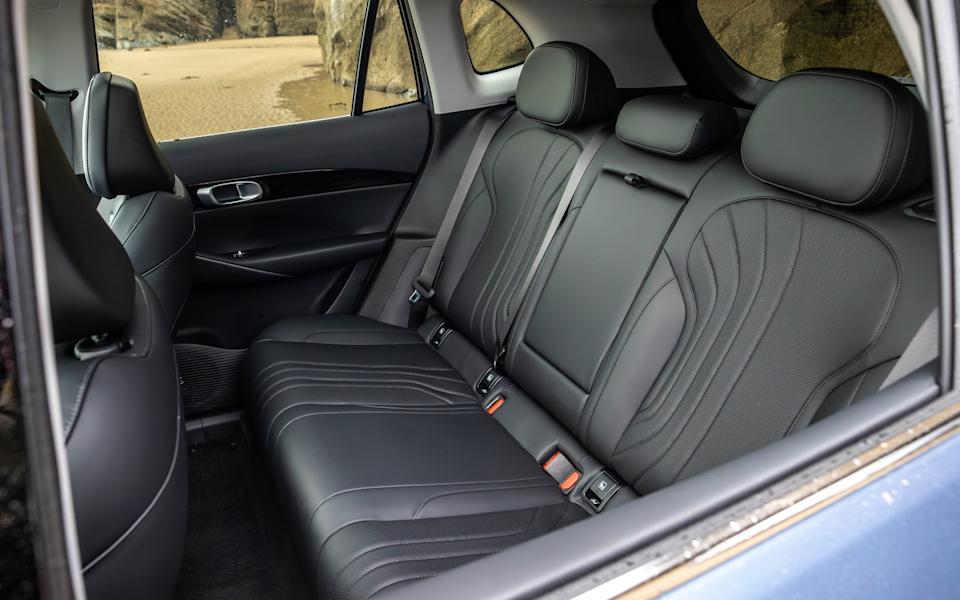 The seats are comfortable if not exactly supportive and there's plenty of room in the back