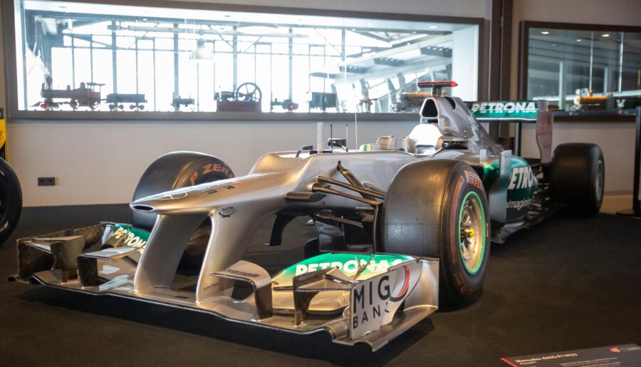 Michael Schumachers last F1 Car. the Chassis in which he claimed the Pole Position in Monaco 2012 [3648×5472]