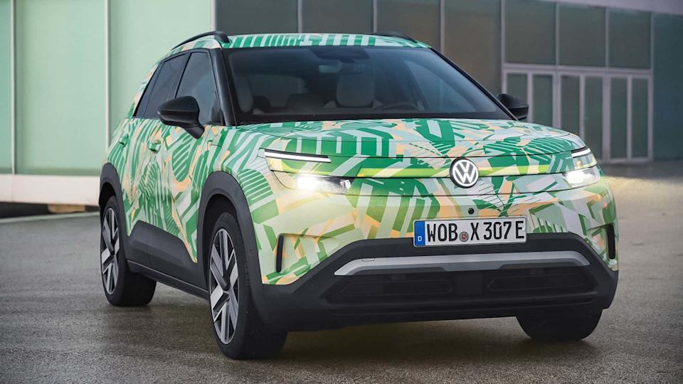 VW ID Cross series version disguised on factory pictures (2026)
