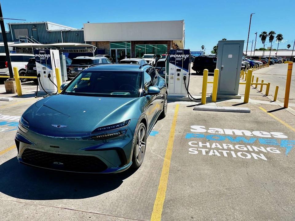 While some automakers scale back their electric ambitions, Genesis is refining them. The GV60 stands out as a compact luxury EV that delivers comfort and design. (Jesus R. Garcia/Houston Chronicle)