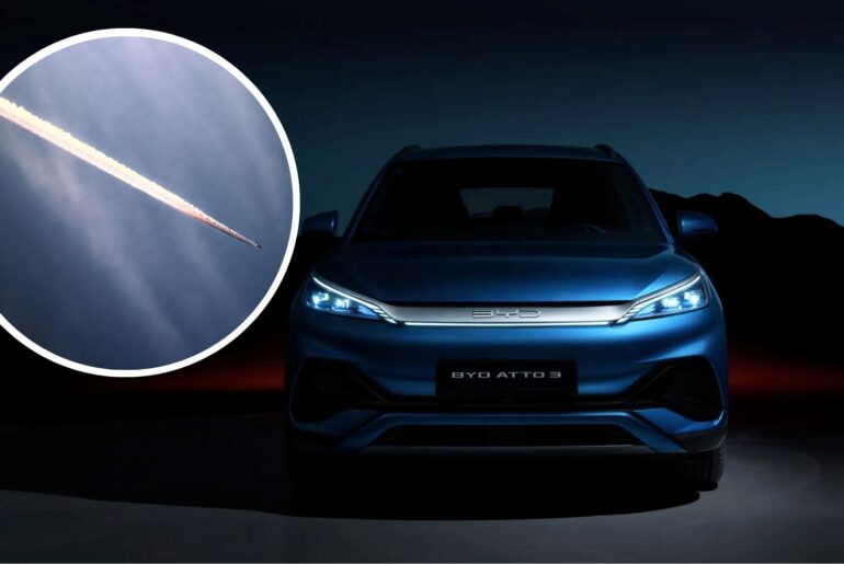 Car survives rocket impact in real war