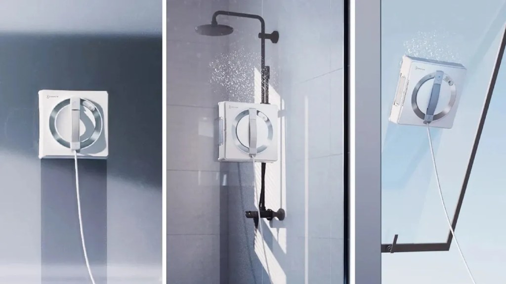 ECOVACS window cleaning robot on different glass surfaces