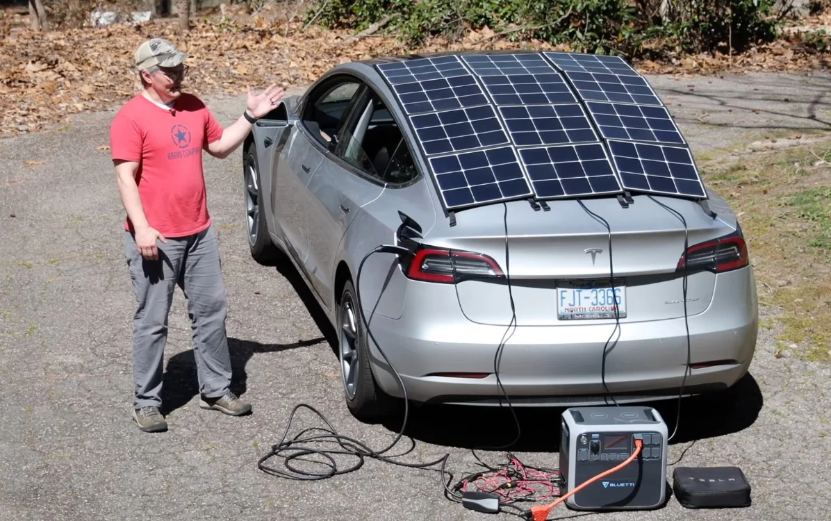US man adds solar roof to his Tesla Model 3 to see if he can charge his car for free and it actually works