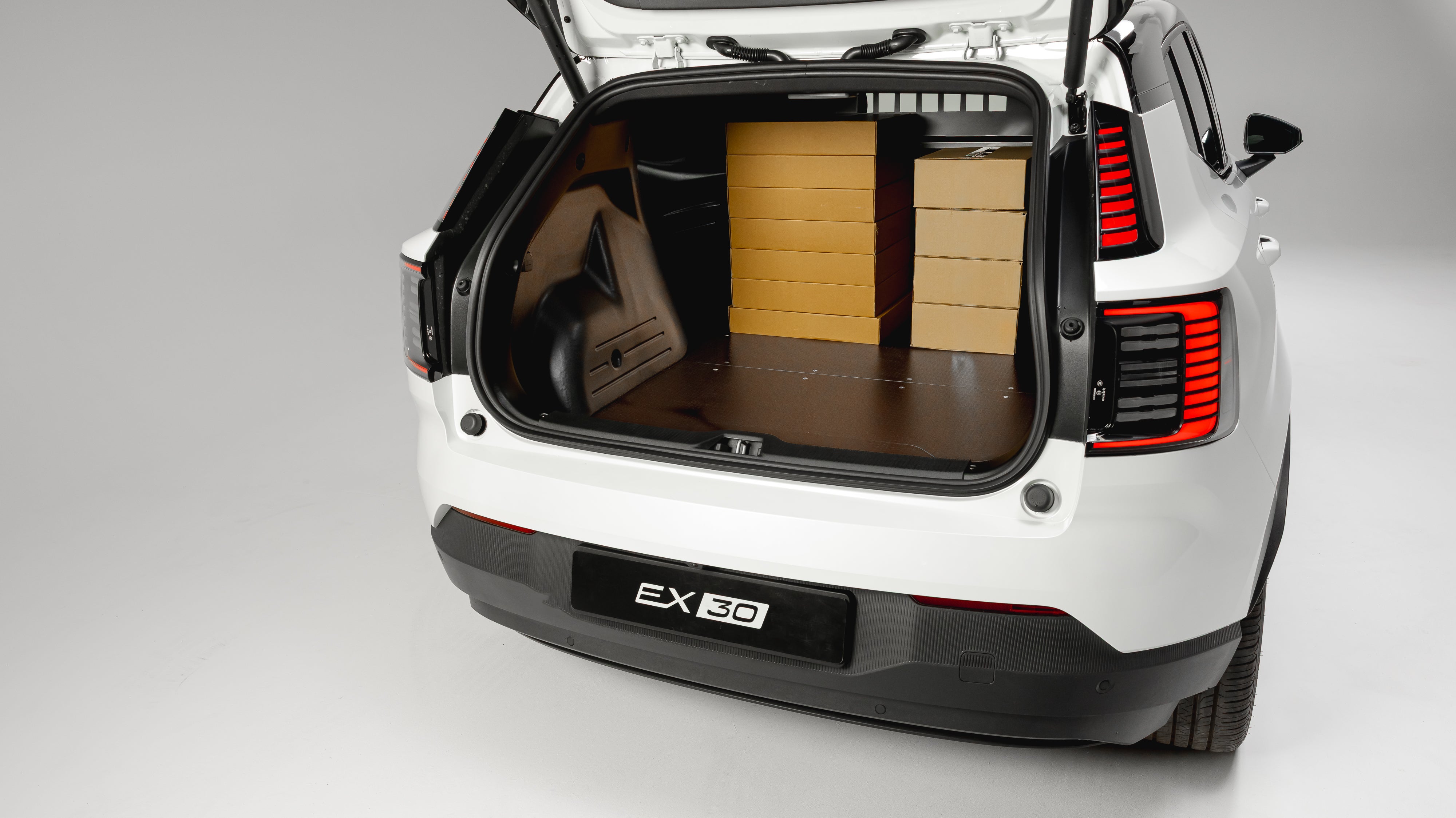 The Volvo EX30 Cargo has a load capacity of 1,000 litres and a payload of up to 390kg