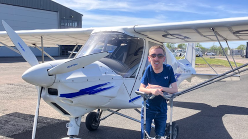 ‘I was told I’d never walk. Now I’m the first disabled pilot to land at Belfast International Airport’