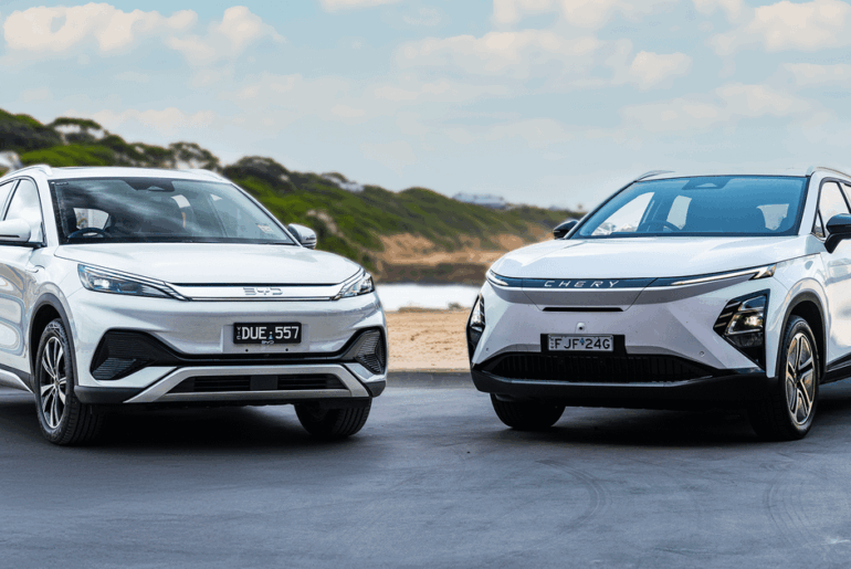 Chery E5 ( $40,990) vs BYD Atto 3 ($44,990) : Spec battle. We bench-test two small, affordable Chinese electric SUVs to determine which one’s best on paper in the wake of the fuel crisis.