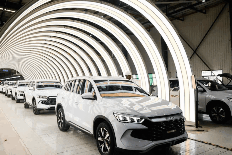 BYD Overtakes Tesla in 20 Markets as China EV Slowdown Bites