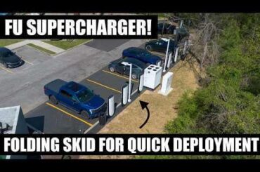 Tesla Folding Unit Supercharger site walkthrough