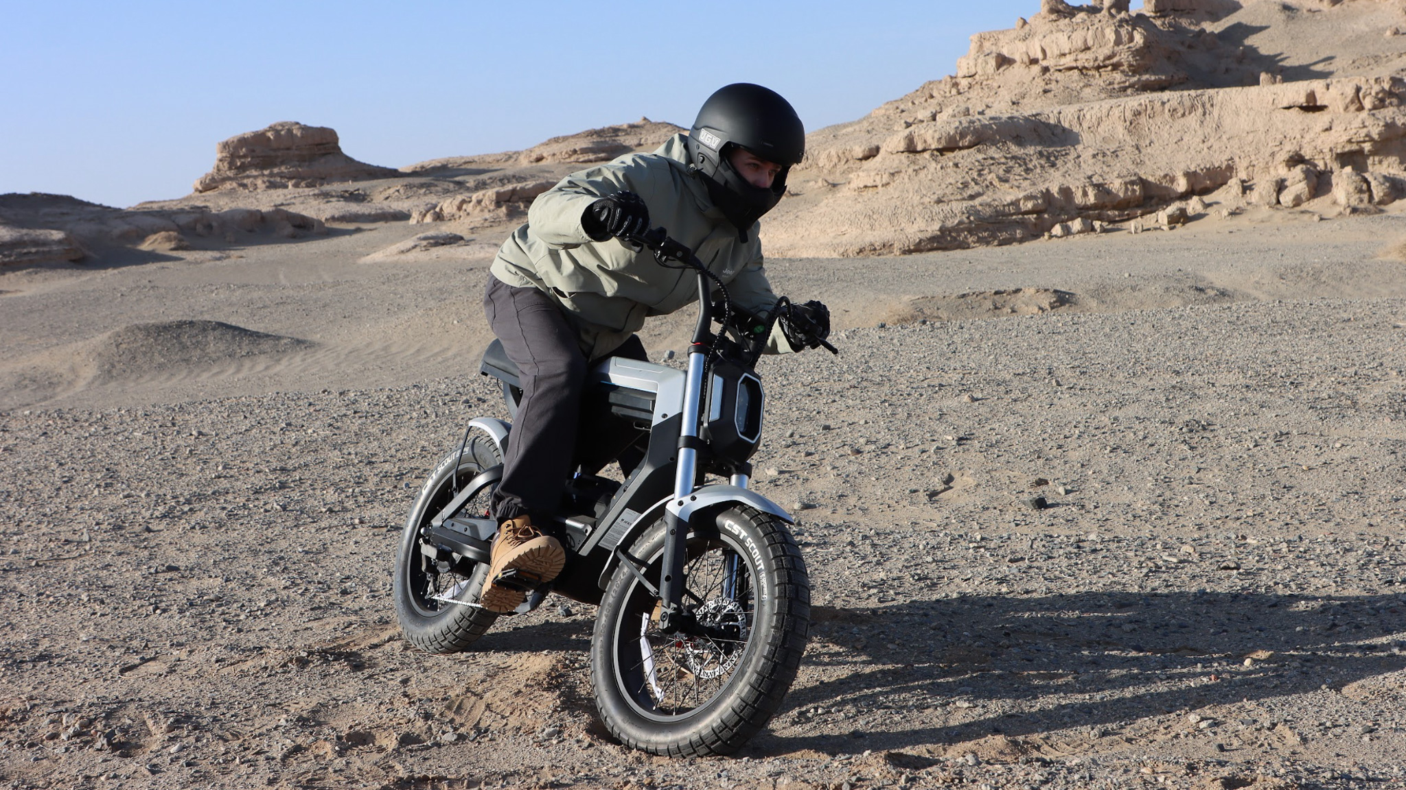 The Aotos Flux X26 e-bike showing its off-road performance