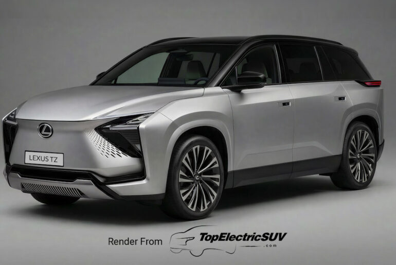 Lexus TZ based on the 2027 Toyota Highlander EV
