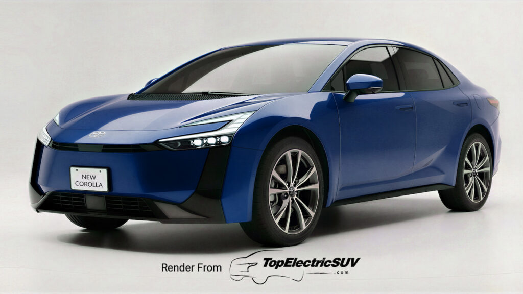 Next-gen Toyota Corolla Hybrid (2027 release) illustration