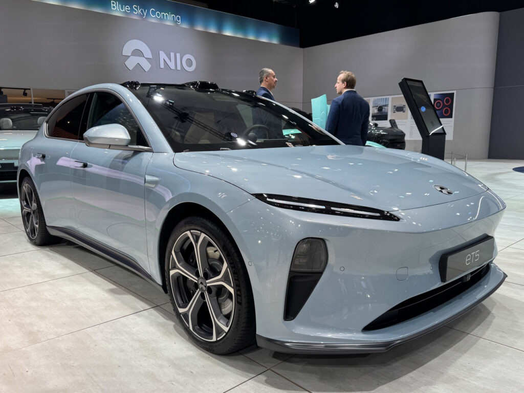 Nio ET5 sedan front three quarter
