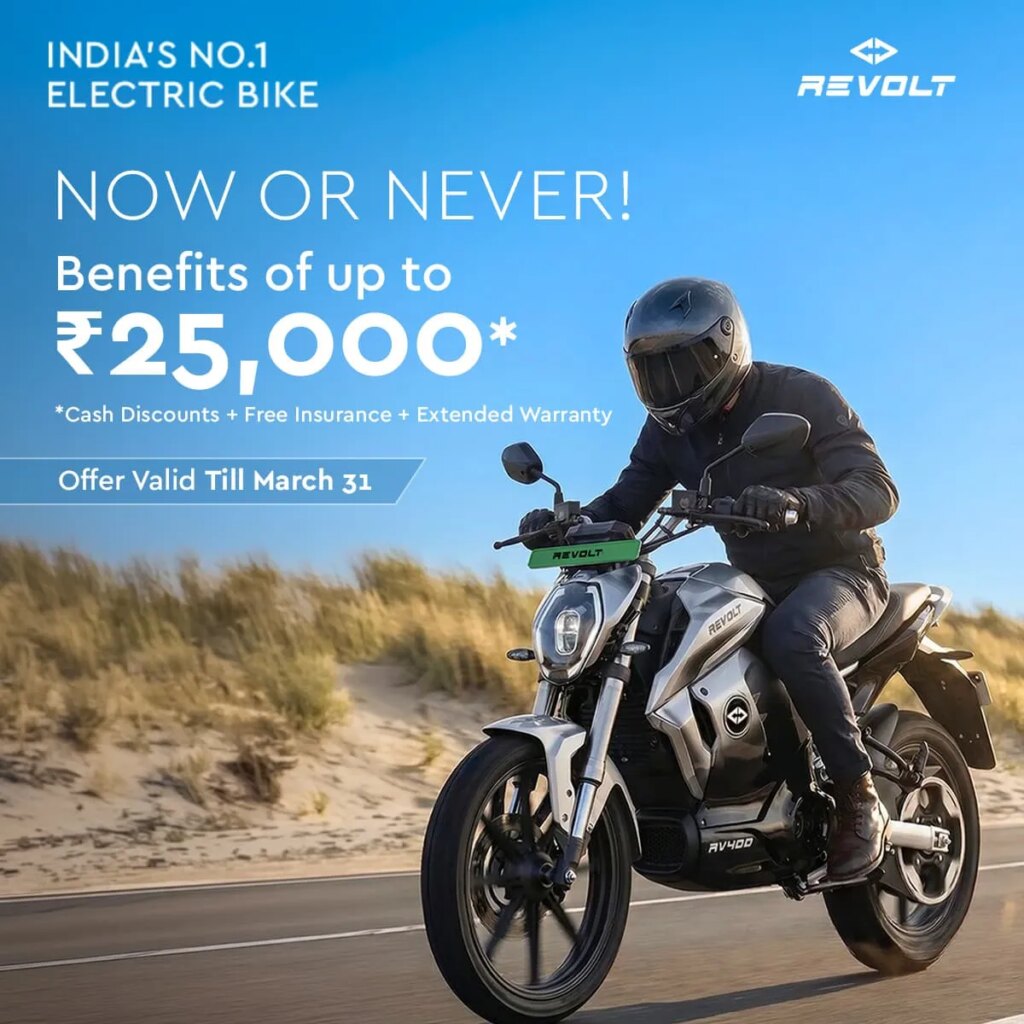 Revolt Electric Motorcycles March 2026 Offers PM e-Drive