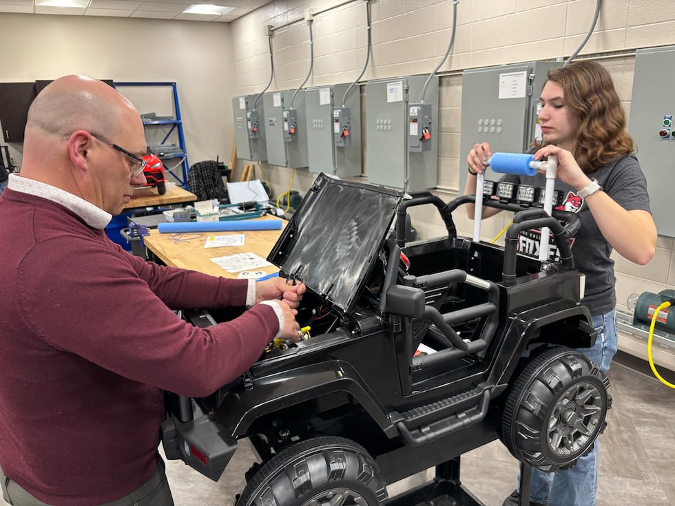 Go Baby Go! Fox Valley prepares its 99th and 100th custom vehicles for children with special...