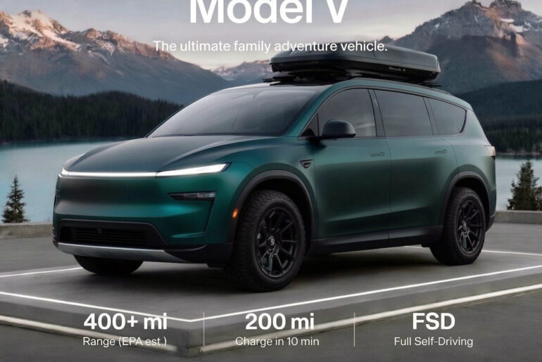Full-size Tesla SUV teased to fill its 3-row family model gap