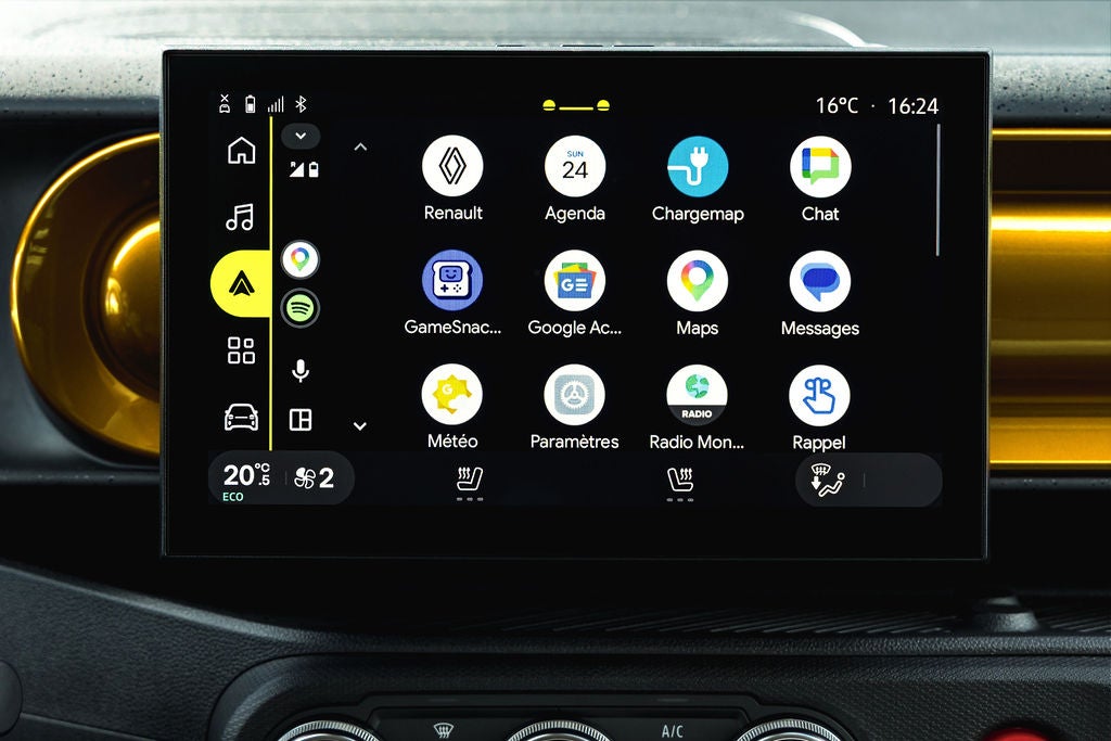 The Renault Twingo features a 10-inch touchscreen with Google built in