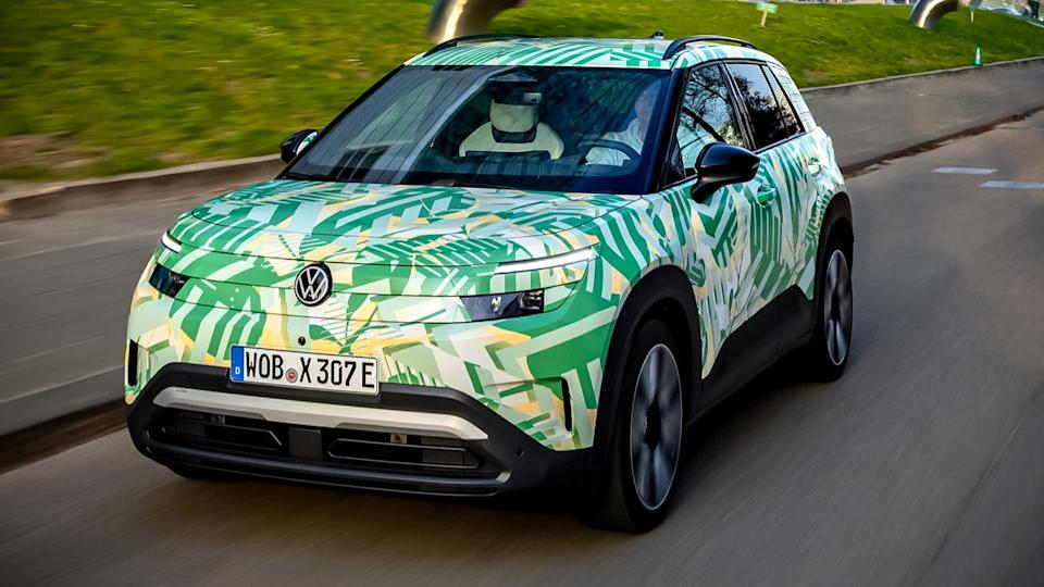 VW ID Cross series version disguised on factory pictures (2026)