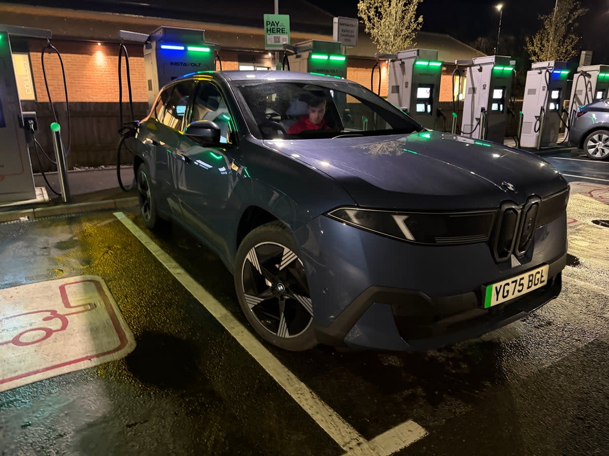 A quick late-night stop at an Instavolt charger at a McDonalds near Warwick was all that was needed to get Steve home (Steve Fowler)