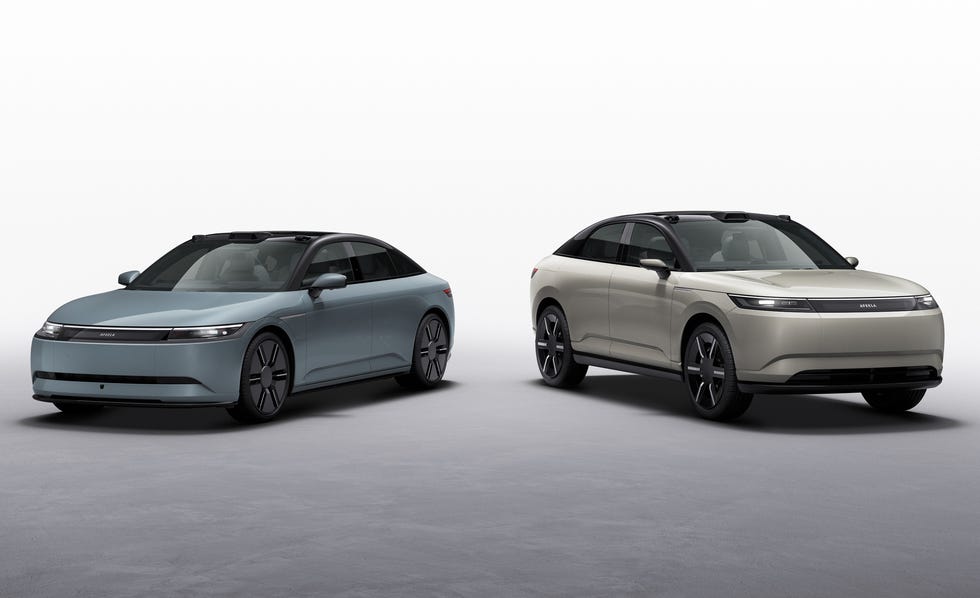 Sony Honda Afeela 1 and Afeela Prototype SUV 2026 sony honda afeela 1 and afeela prototype suv 2026