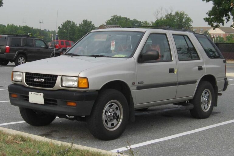 1990 Isuzu Rodeo. The Official Car Of....