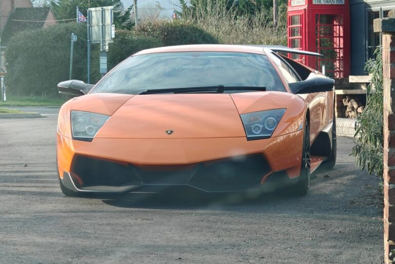 Stunning [Lamborghini Murcielago SV] spotted outside our local pub. Sounded fantastic when it arrived 😎