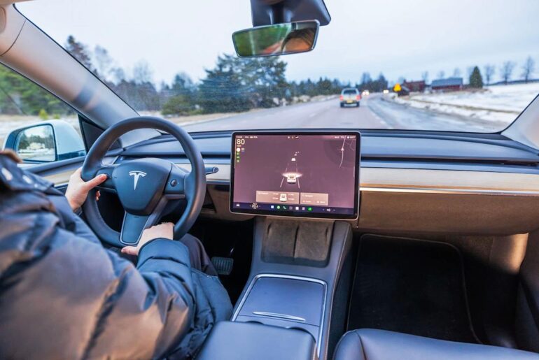 Tesla owner shares dashcam footage after driver uses dangerous tactic to overtake their car