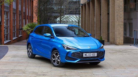 Best small hybrid cars: MG3 Hybrid - front, blue
