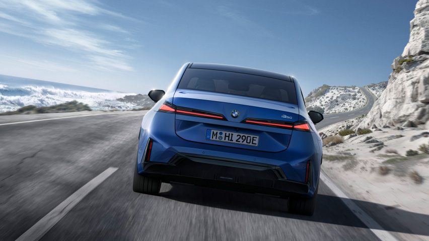 Photo of the rear of the BMW i3