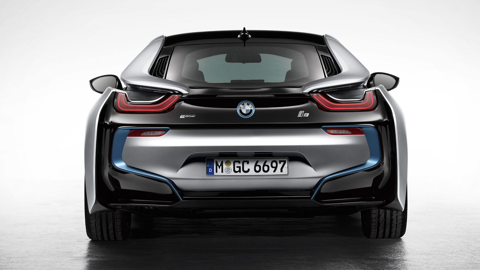 2014-2020 BMW i8 Silver Rear View