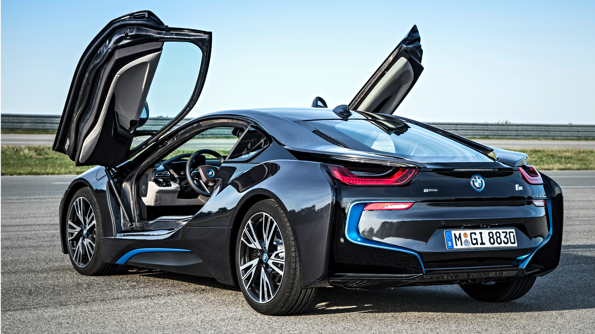 bmw i8 side rear with doors open