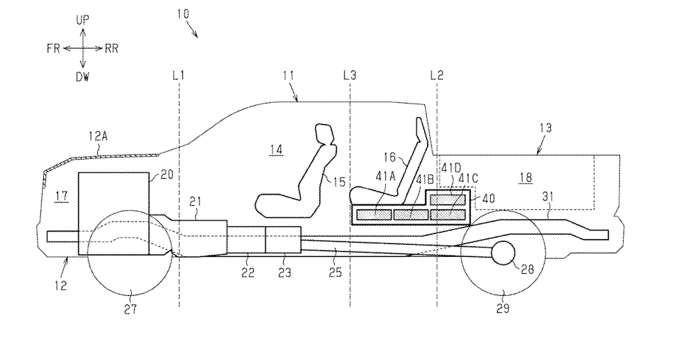 toyota truck plug in hybrid patent illustration
